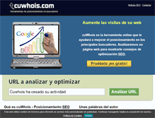 Tablet Screenshot of cuwhois.com